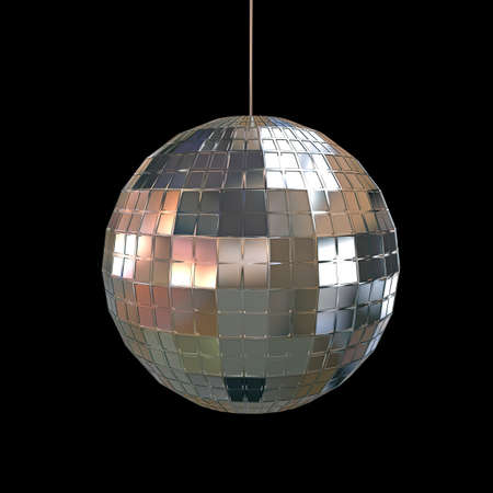 glitter ball isolated on white background