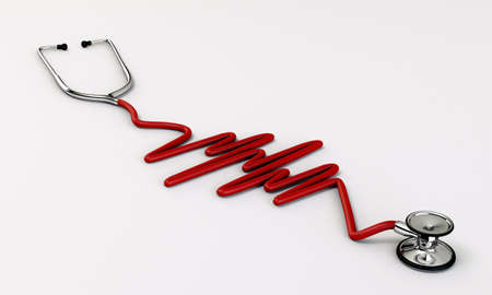 stethoscope medical tool isolated on white backgroundの写真素材