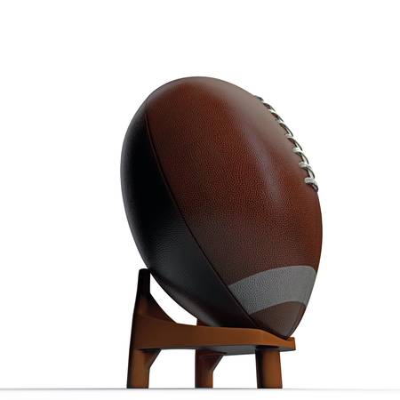 football ball isolated on white backgroundの写真素材