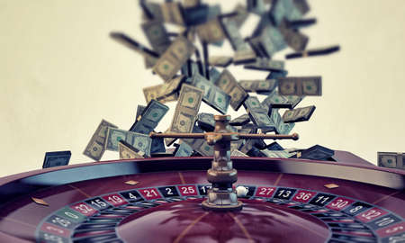 roulette isolated on white background