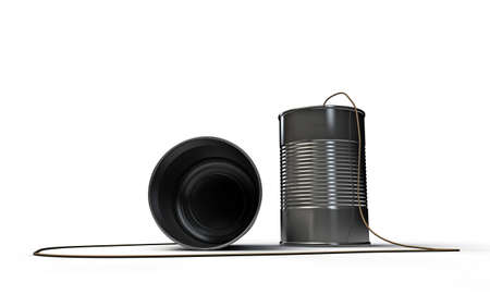 basic telephone isolated on white background の写真素材