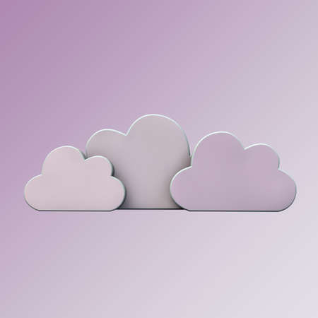 pink cloudsの写真素材