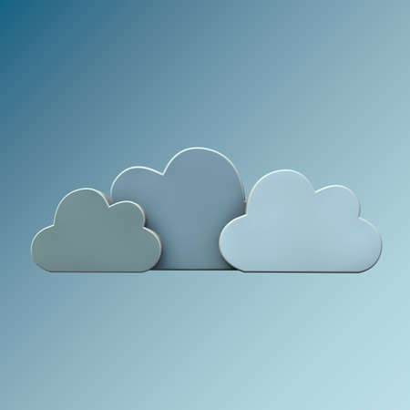 blue cloudsの写真素材