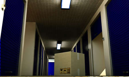 interior of a modern self storage