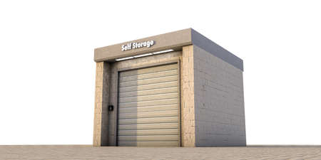 illustration of a self storage unitの写真素材