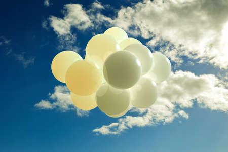 abstract spheres isolated on black background