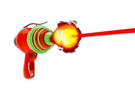 toy gun isolated on white background