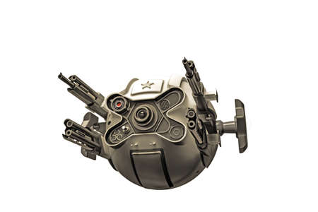 combat drone isolated on white background