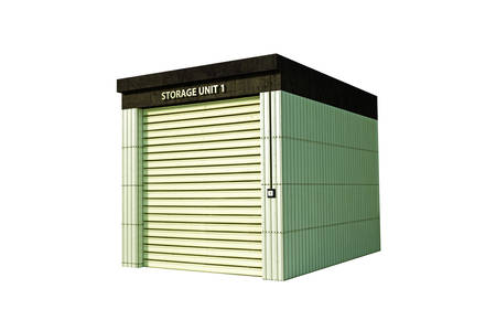 self storage isolated on white の写真素材