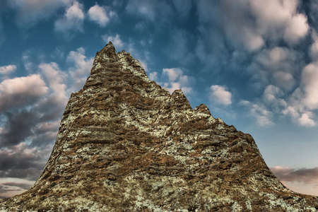 mountain pick in old grunge photoの写真素材