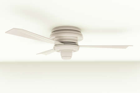 modern ceiling fan with metal bodyの写真素材