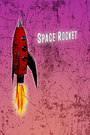 3d illustration of a space rocket