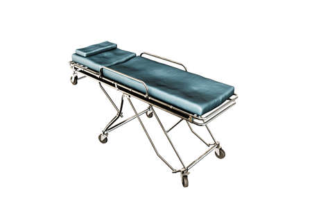 3d illustration of an emergency stretcher isolated on white backgroundの写真素材