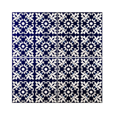 3d illustration of portuguese tiles texture