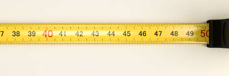 3d illustration of a measuring tape isolated on white background