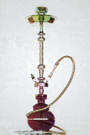 orientl hookah isolated on white background 3d illustration