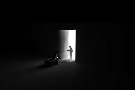 3d printer isolated on white background 3d illustrationの写真素材