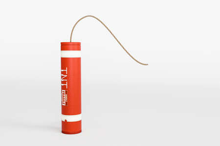 dynamite isolated on white background 3d illustration