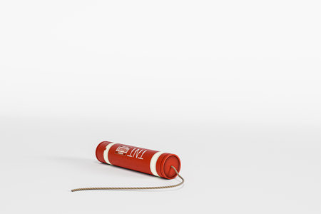 dynamite isolated on white background 3d illustration