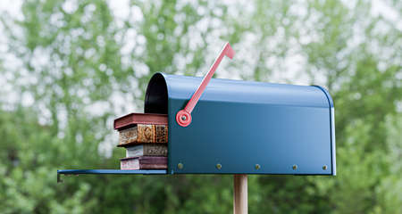 mail box in a country place 3d illustrationの写真素材