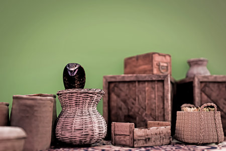 Oriental bazaar isolated on green background 3d illustration