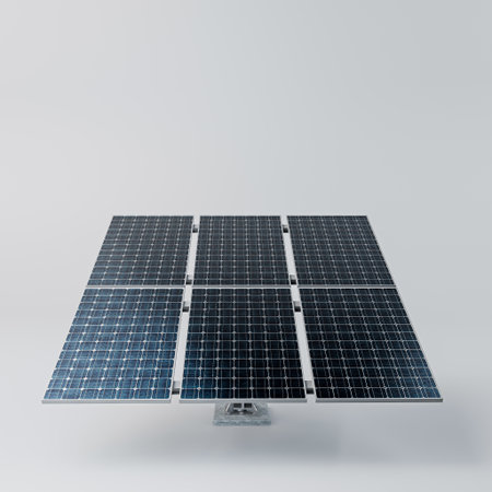 solar panel isolated on white background 3d illustraion