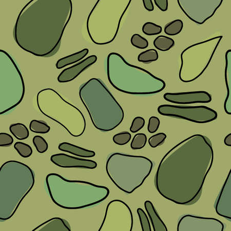 Hand Drawn Abstract Graphic Seamless Pattern for Decoration Paper Printableのイラスト素材