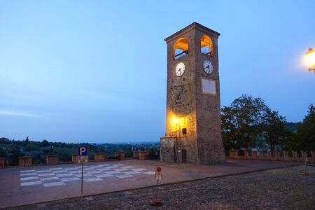 clock tower evening viewの写真素材