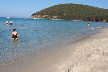 cala violina limpid beach marrema tuscany rivieraの写真素材