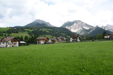 san vigilio di marebbe tourist resort in trentino alto adigeの写真素材