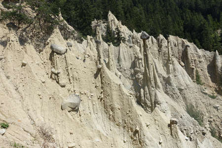 land dolomites formed by erosive phenomenaの写真素材