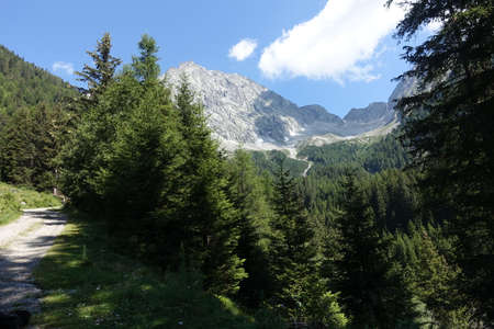pusteria valley trentino alto adigeの写真素材