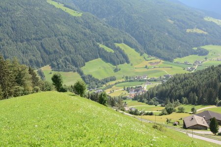 anterselva valley val pusteria trentino alto adigeの写真素材