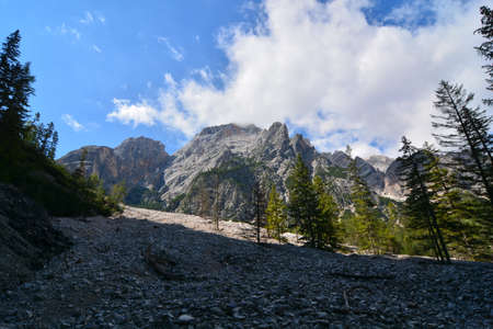 val pusteria dolomites of tyrolの写真素材