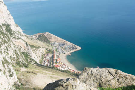 seen from the rock of gibraltarの写真素材