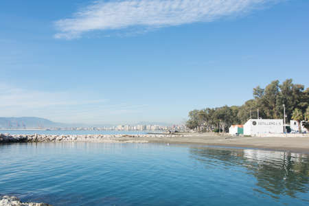 promenade of malagaの写真素材