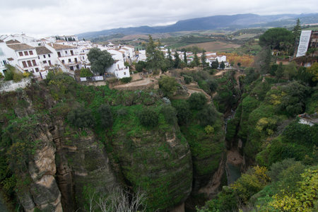 Ronda characteristic village of Andalusia province of Malagaの写真素材