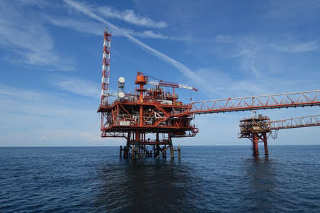 methane gas extraction platformsの写真素材