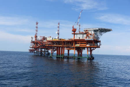 methane gas extraction platformsの写真素材