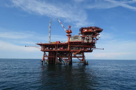 methane gas extraction platformsの写真素材