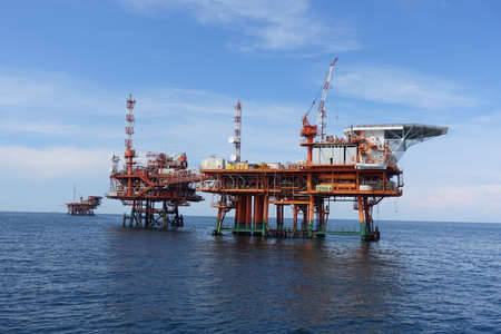methane gas extraction platformsの写真素材