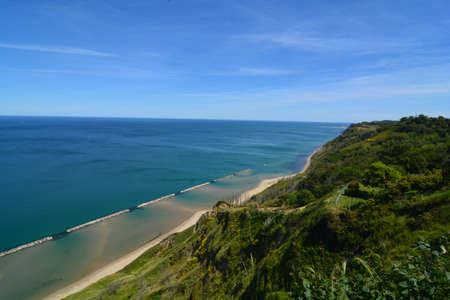 focara beach park of sam bartolomeoの写真素材