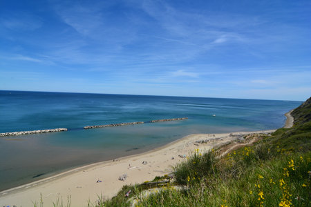focara beach park of sam bartolomeoの写真素材