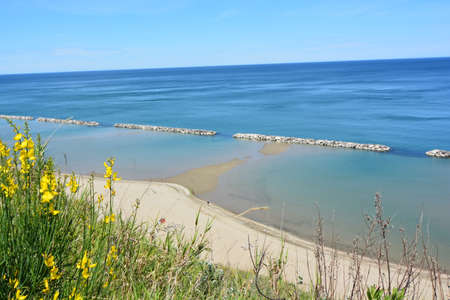 focara beach park of sam bartolomeoの写真素材