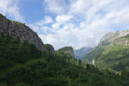 excursion to the alps of carnia for the lakes of obeの写真素材