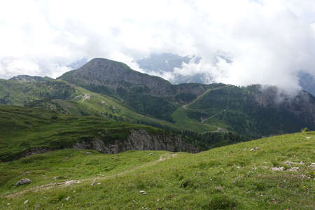 excursion to the lakes of olbe alpi delle carnieの写真素材