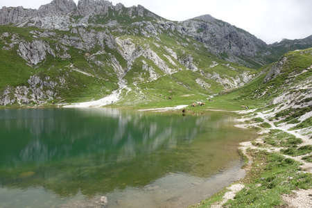lagho d'olbe in Sappada alpi delle carnieの写真素材