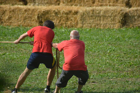 tug of war games of yesteryearの写真素材