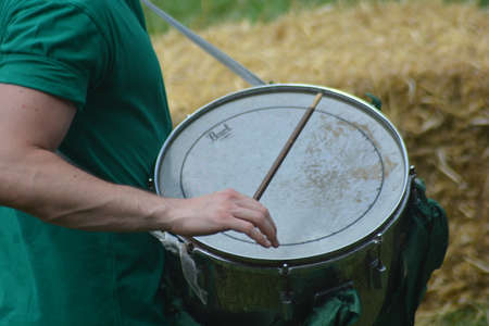 drum in paradeの写真素材