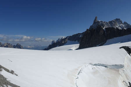 mont blanc refugeの写真素材